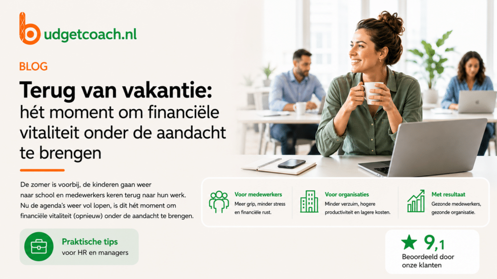 Terug van vakantie: hét moment om financiële vitaliteit onder de aandacht te brengen